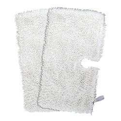Flammi 2pcs Replacement Pads for Shark Steam Pocket Mops S3550 S3901 Household Microfiber Dust Pads Cleaning Pad(12.5*7inches,White)