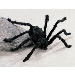 GIANT POSEABLE HAIRY HALLOWEEN SPIDER – Over 3 Feet Wide