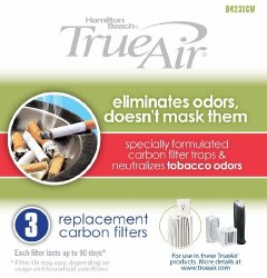 Hamilton Beach True Air Carbon Filter for Tobacco Odors (3 Pack)