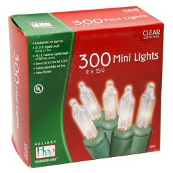 Holiday Wonderland 300-Count Clear Christmas Mini Light Set