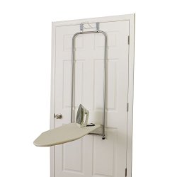Household Essentials 144222-1 Over-The-Door Ironing Board, Satin Silver