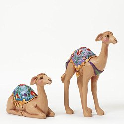 Jim Shore Heartwood Creek Set of Two Camels-Mini Nativity Figurine 4.25 IN