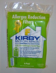 Kirby Part#204808 / 204811 – Genuine Kirby Style F HEPA Filtration Vacuum Bags for Sentria Models – 6/Package, Sentria®, for units built on 2009 and later