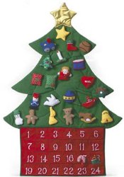 Kubla Crafts Stuffed Oh Christmas Tree Fabric Advent Calendar