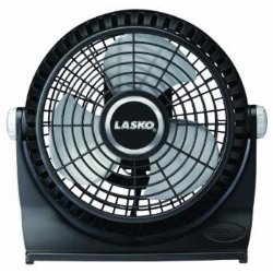 Lasko 507 10-Inch Breeze Machine Floor or Table Fan, Black