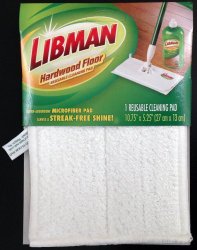 Libman 2050012 Reusable Wet and Dry Microfiber Hardwood Floor Cleaning Pad