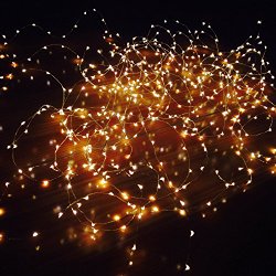 MineTom Starry String Led’s Lights Warm 120 Individually Mounted Led’s, 20 ft, White