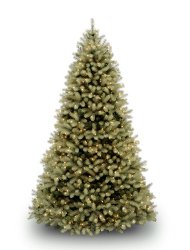 National Tree 7 1/2′ “Feel-Real” Downswept Douglas Fir Tree, Hinged, 750 Low Voltage Dual Color LED Lights with On/Off Switch (PEDD1-312LD-75X)