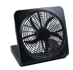 O2COOL NEW 10″ Battery Operated Fan with Adapter, Graphite