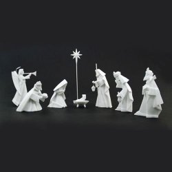 One Hundred 80 Degrees Porcelain 9 piece Nativity Set