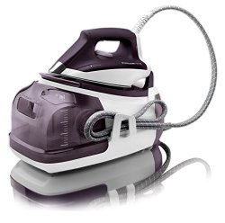 Rowenta DG8520 Perfect Steam iron Station Eco Energy with 400-Hole Stainless Steel soleplate, 1800-Watt, Purple
