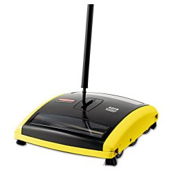 Rubbermaid Commercial Brushless Mechanical Sweeper, 44-in Handle, Black/Yellow – Includes one each.