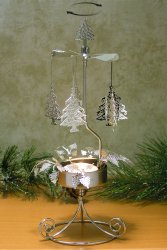 Spinning Christmas Trees Candle Holder Scandinavian Design