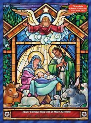 Stained Glass Nativity Chocolate Advent Calendar (Countdown to Christmas)
