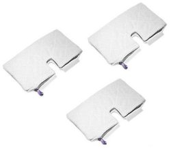 Techypro® kit for Microfiber Shark Steam Pocket Mop, Replacement Rectangle Cleaning Pads S3550 S3501 S3601 S3901 (Set of 3)