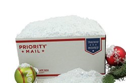 The Original Sno-Flock! Premium Artificial Decorative Self-adhesive Snow Flock Powder with Ice Flakes| PRO. GRADE | Artificial Christmas Tree Snow (Pure White, 5 Pounds [2.27Kg])