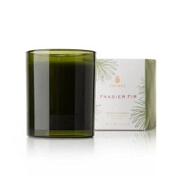Thymes Frasier Fir Green Glass Candle – 6.5 oz