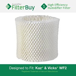 WF2 Kaz Replacement Humidifier Wick Filter. Fits Kaz HealthMist humidifier models 3020, V3100, V3500, V3500N, V3600, V3800, V3850 and V3900. Designed by AFB in the USA.