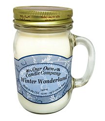 Winter Wonderland Scented 13 oz Mason Jar Candle – Made in the USA by Our Own Candle Company