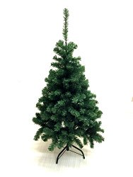 Xmas Finest 4′ Feet Super Premium Artificial Charlie Pine Christmas Tree w/ Metal Legs – Fullest (400 Tips) Four Foot Design