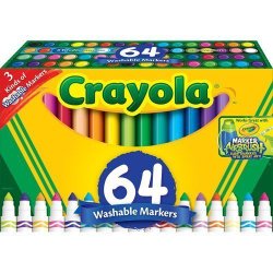 64-Count Broad Line Markers-Crayola