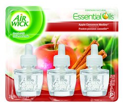 Air Wick Scented Oil Triple Refill Relaxation, Apple Cinnamon Medley, 0.67 Ounce Containers