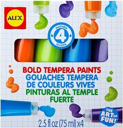ALEX Toys Artist Studio 4 Bold Tempera Paints