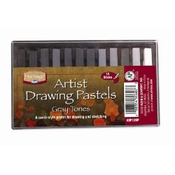 Alvin and Co. Graytone Drawing Pastels (Set of 12)