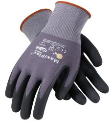 ATG 34-874/L MaxiFlex Ultimate – Nylon, Micro-Foam Nitrile Grip Gloves – Black/Gray – Large – 12 Pair Per Pack