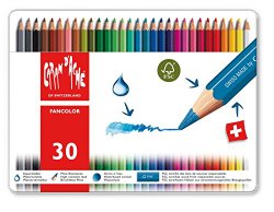 Caran d’Ache Fancolor Color Pencils, 30 Colors