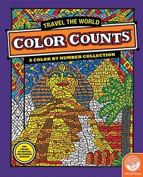Color Counts: Travel the World Color by Number Book