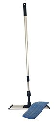 Commercial Grade Microfiber Floor / Dust Mop with a Washable Pad. Works Well on All Surfaces. Telescoping Handle Adjusts to Your Height.