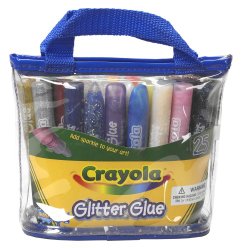 Crayola 25-count Washable Glitter Glue Pouch