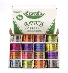 Crayola 800CT Regular Size Crayons 16 Colors Classpack