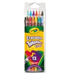 Crayola Erasable Twistables Colored Pencil, 12 per pack — 24 packs per case