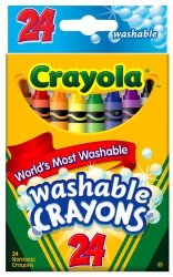 Crayola Washable Crayons 24 Count – 2 Packs