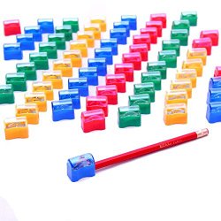 Dazzling Toys Plastic Pencil Sharpener Assortment -72 Pack (D029)