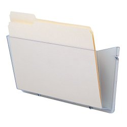 Deflecto 63201 One-pocket unbreakable docupocket wall file, letter, clear, 14-1/2 x 3 x 6-1/2