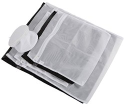 Delicates Laundry Bags (Set of 6) with Micro-mesh System and Lingerie Bag Included