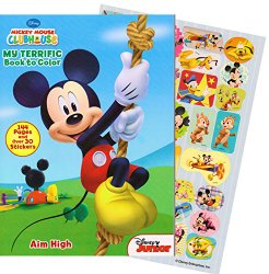 Disney Mickey Mouse Giant Coloring Book with Stickers (144 Pages)