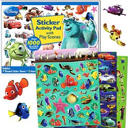 Disney Pixar Ultimate Sticker Activity Pad ~ Over 1000 Pixar Stickers Featuring Cars, Finding Nemo, Toy Story, Monsters Inc. and More!