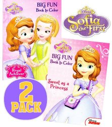 Disney® Sofia the First Coloring and Activity Book Set (2 Books ~ 96 pgs each)