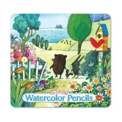 Eeboo 24 Watercolor Pencils: Walk To The Sea