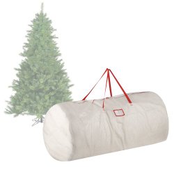 Elf Stor Premium White Holiday Christmas Tree Storage Bag, Large(30″ x 60″ Bag)