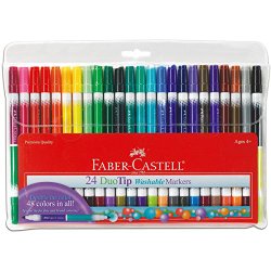 Faber and Castell 24 Count DuoTip Washable Markers
