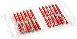 Faber and Castell Brilliant Beeswax Crayons in Storage Case (24 Count)