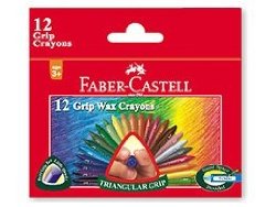 Faber – Castell 12 Triangular 75mm Grip Wax Crayons – Styledivahub