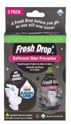 Fresh Drop Bathroom Odor Preventor, 2-Pack