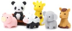 Iwako Japanese Puzzle Take Apart Erasers Zoo Animals Set of 7