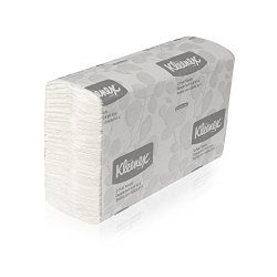 Kleenex C Fold Paper Towels (01500), Absorbent, White, 16 Clips / Case, 150 C-Fold Towels / Clip
